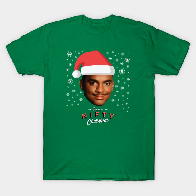 Carlton Banks Have A Nifty Christmas Fresh Prince T-Shirt by Rebus28